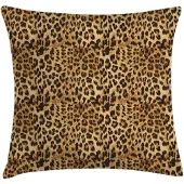 Abakuhaus Kussenhoes – Leopard 45x45 cm – Dubbelzijdig bedrukt, rits