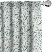 Abakuhaus Salbei Gordijnen – 2x75x245 cm – Reseda Groen-Wit