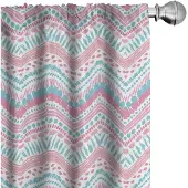 Abakuhaus Geometrische Gordijnen – 2x75x225 cm – Mikrofaser, halfdonker