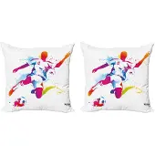 Abakuhaus Kussenhoes Set 50x50 cm – Dubbel bedrukt – Veelkleurig