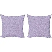 Abakuhaus Rozenkussenhoes Set – 2x50x50 cm – Dubbelzijdig bedrukt – Spiraalbloemblaadjes