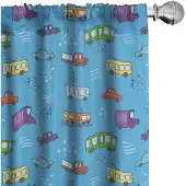 Abakuhaus Gordijnen – 2x75x225 cm – Microvezel – Hemelsblauw