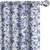Abakuhaus Indigo Voorhangen – 2x75x175 cm – Mikrofaser – Halfdonker Blauw
