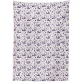 Abakuhaus Tafelkleed – Pauw Kerst – 140x240 cm – parel indigo/babyblauw