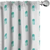 Abakuhaus Kwal Gordijnen – 2x75x175 cm – Turquoise/Wit
