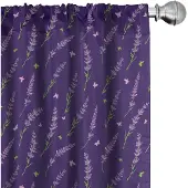 Abakuhaus Gordijnen – 2-delige set 75x245 cm – microvezel – babyroze-lindengroen