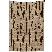 Abakuhaus Afro Tafellaken – Bruin tan – 140x170 cm – satijnmix