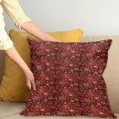 Abakuhaus Kussenhoes – Sneeuwvlokken Dubbelzijdig Bedrukt – 40x40 cm – Wit Geel Rood