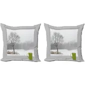 Abakuhaus Winter kussenhoes-set – 2x50x50 cm – dubbelzijdige druk