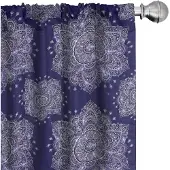 Abakuhaus – Etnische Gordijnen 2-delige Set 75x225 cm – Lavendel Indigo