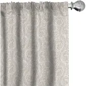Abakuhaus – Geometrische gordijnen 2x75×175 cm – microvezel tan/wit