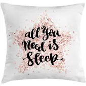 Abakuhaus Kussenhoes – 40x40 cm – Dubbelzijdig bedrukt – Lichtroze/zwart, Polyester
