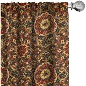 Abakuhaus Microvezelgordijnen – Turks patroon, 2x75x225 cm