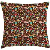 Abakuhaus Kussenhoes Pilz – Paddenstoelenparadijs – 40x40 cm – Meerkleurig