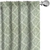 Abakuhaus Abstract Groen – Voorhangset 2x75x175 cm – Jadegroen Pastel