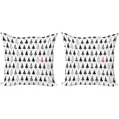 Abakuhaus Kussenhoezen Set 2x40x40 cm – Dubbelzijdig bedrukt – Microfiber