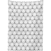 Abakuhaus Geometrisch Tafellaken – 140x240 cm – Zwart/Wit Satijn