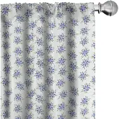 Abakuhaus Tuinkunst Gordijnen – 2x75×245 cm – Hemelsblauw, Groen & Wit