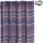 Abakuhaus – 2x75x245 cm microvezel gordijnen – violet-blauw-fuchsie