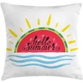 Abakuhaus Hallo Zomer Kussenhoes – Watermeloenmotieven – 40x40 cm