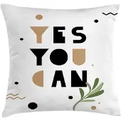 Abakuhaus Kussenhoes – 45x45 cm – Dubbelzijdig bedrukt – Grijs Camel
