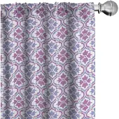 Abakuhaus Bloemen Gordijnen – 2x Panelen 75x225 cm – microvezel