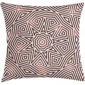 Abakuhaus Geometrische kussenhoes – Barok Boho – 50x50 cm, beige/bruin