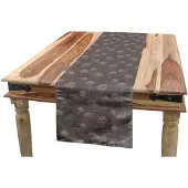 Abakuhaus Polyester Tafelloper Taupe