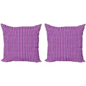 Abakuhaus Abstrakt Kussenhoesenset – 2x45x45 cm – Magenta/Lila – Dubbelzijdig