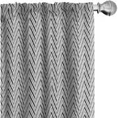 Abakuhaus Geometrische gordijnen 2-delige set 75x245 cm – microvezel, halfdonker