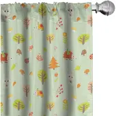 Abakuhaus – Bos gordijnenset – 2x75x175 cm – Veelkleurig