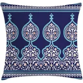 Abakuhaus Kussenhoes – Beidzijdig bedrukt – 50x50 cm – Teal Royal Blue, rits