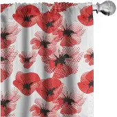 Abakuhaus Voorhang – Mohnbloemen 2x75x245 cm – Microvezel
