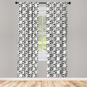 Abakuhaus voetbalgordijnen – 2x75x225 cm – microvezel, roedezak
