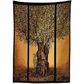 Abakuhaus tafelkleed – 140x170 cm – veelkleurig satijn, wasbaar