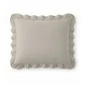 Sleeptime lazy kussenslopen ruffles - Beige/Grijs - Per 2 stuks