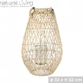 Natural Living "" LANTAARN AVA IN PAPIERTOUW DIAM 33CM x H52CM
