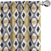 Abakuhaus Abstracte Voorhangen – Diamant Oneindigheid – 2x75x245 cm