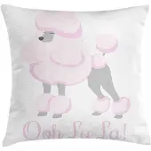 Abakuhaus Ooh La La Kussenhoes – Dubbelzijdig bedrukt 40x40 cm – Licht Mauve/Taupe