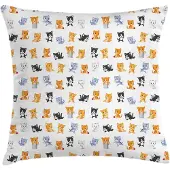 Abakuhaus Kattenkussenhoes – Kleurrijk 40x40 cm – Dubbelzijdig bedrukt