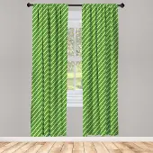 Abakuhaus Raamgordijnen – Geometrisch Iers – 2-delige set 75x245 cm – lindengroen
