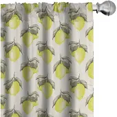 Abakuhaus Natuur Voorhangen – Geometrische print – 2x75x245 cm – microvezel