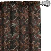 Abakuhaus Abstracte Gordijnen – 2x75x225 cm – Microfiber – Halfschaduw