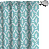 Abakuhaus Abstrakt Voorhangen – 2x75x225 cm – Seafoam/Wit