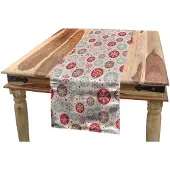 Abakuhaus Tafelloper – Sneeuwvlokontwerp – 40×225 cm
