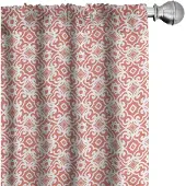 Abakuhaus Koralle Gordijnen – 2x75x225 cm – Microvezel – Halfverduisterend
