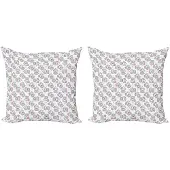 Abakuhaus Kussenhoes Set 2x45x45 cm – Dubbelzijdig Digitaalprint