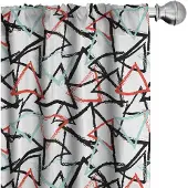 Abakuhaus Grunge gordijnen – 2x75x175 cm – microvezel – mintgroen vermiljoen