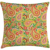Abakuhaus Paisley Kussenhoes – 60x60 cm – Multicolor, Wasbaar