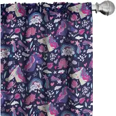 Abakuhaus – Gordijnen – 2x75x225 cm – Eenhoorns – Microvezel